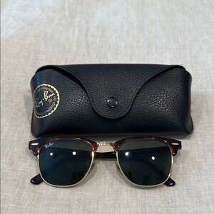 Ray-Ban Black and Gold Classic Bag
